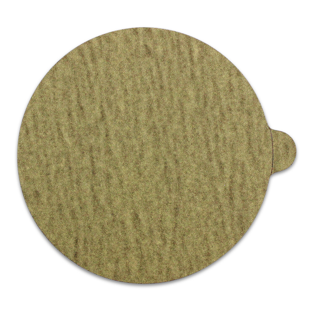 100 Pack – 5 Inch 120 Grit Gold Peel and Stick Adhesive Backed PSA Sanding Discs