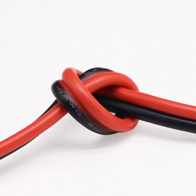 2Pin 8AWG-28AWG Red&Black Silicone Wire Extra Soft Silicone Cable Tinned Copper
