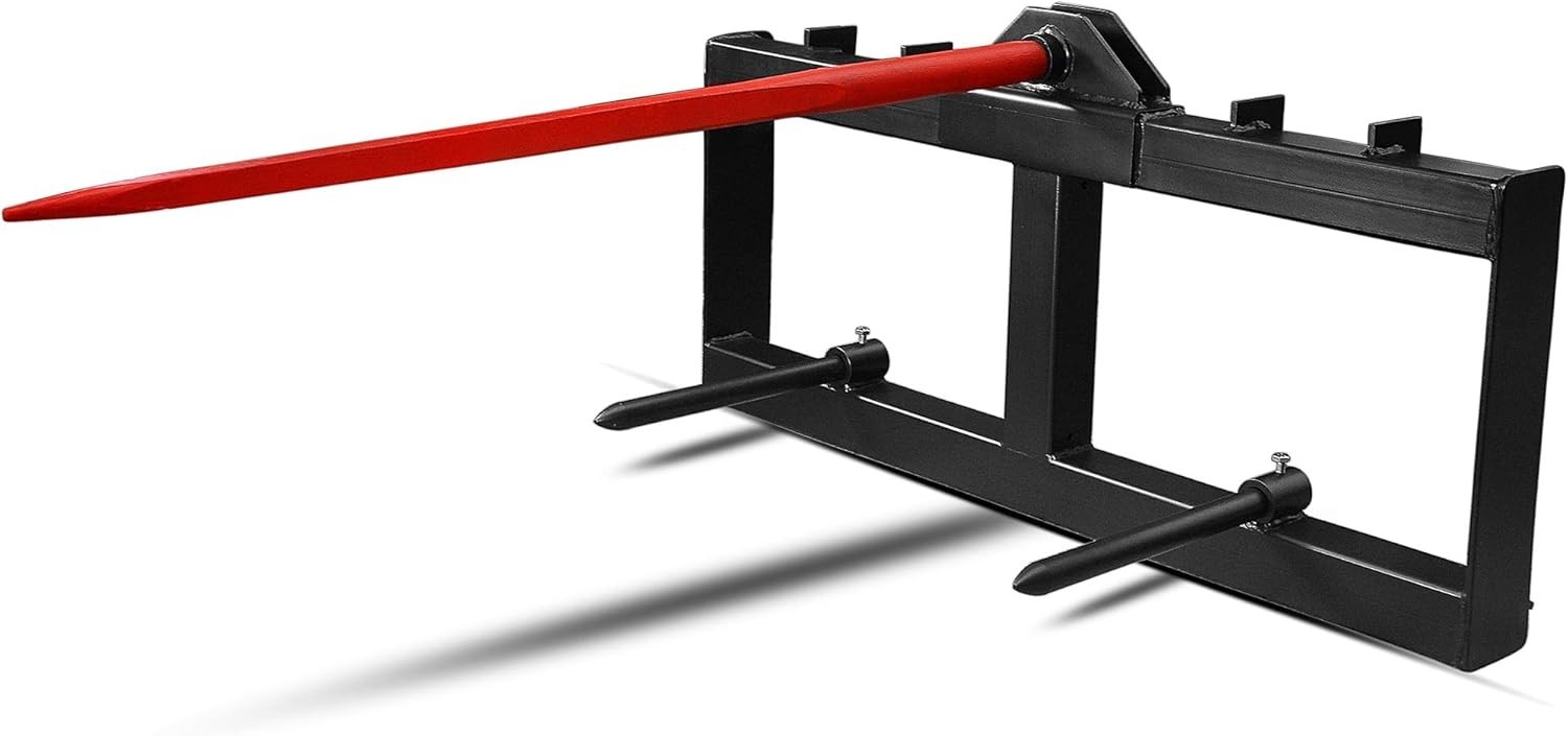 2000lbs Capacity Hay Bale Spear for Bobcat Tractors – Quick Attach & Durable