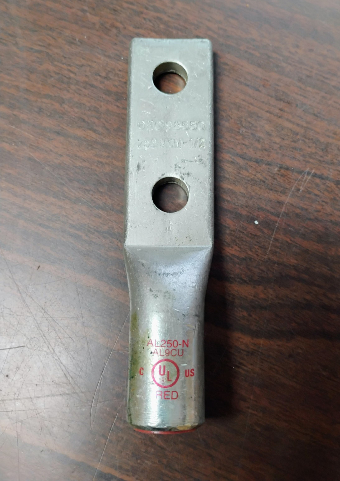 NSI AL250-N AL250N ALUMINUM COMPRESSION LUG 1/2″ STUD 2-HOLE NEW *LOT OF 5*
