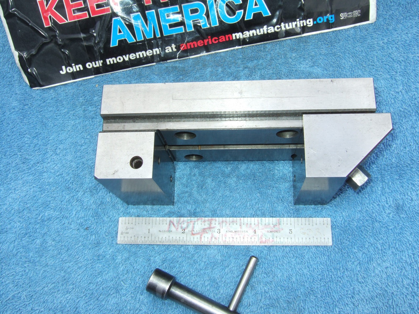 HERMANN SCHMIDT USED V0-4 GRIND VISE W/WRENCH TOOLMAKER MACHINIST INSPECTION #H