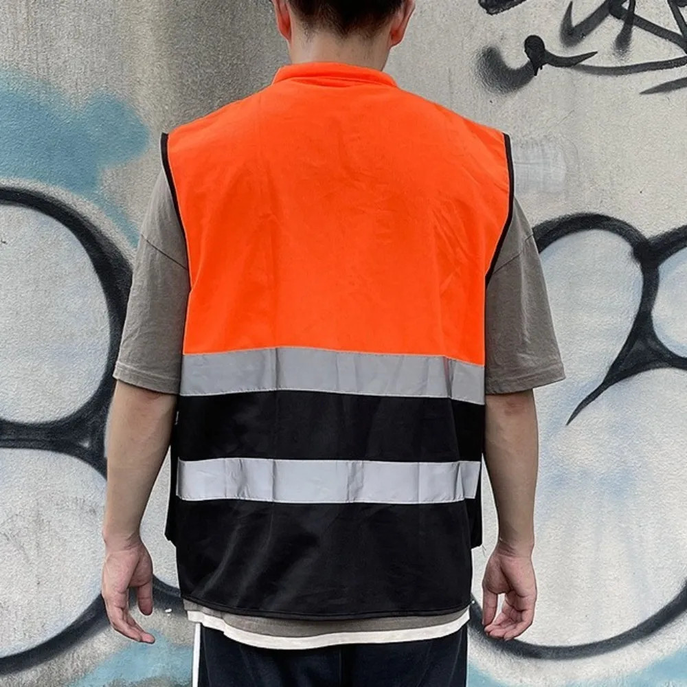 Reflective Safety Vest High Visibility One Size with Pocket Outdoor Gear