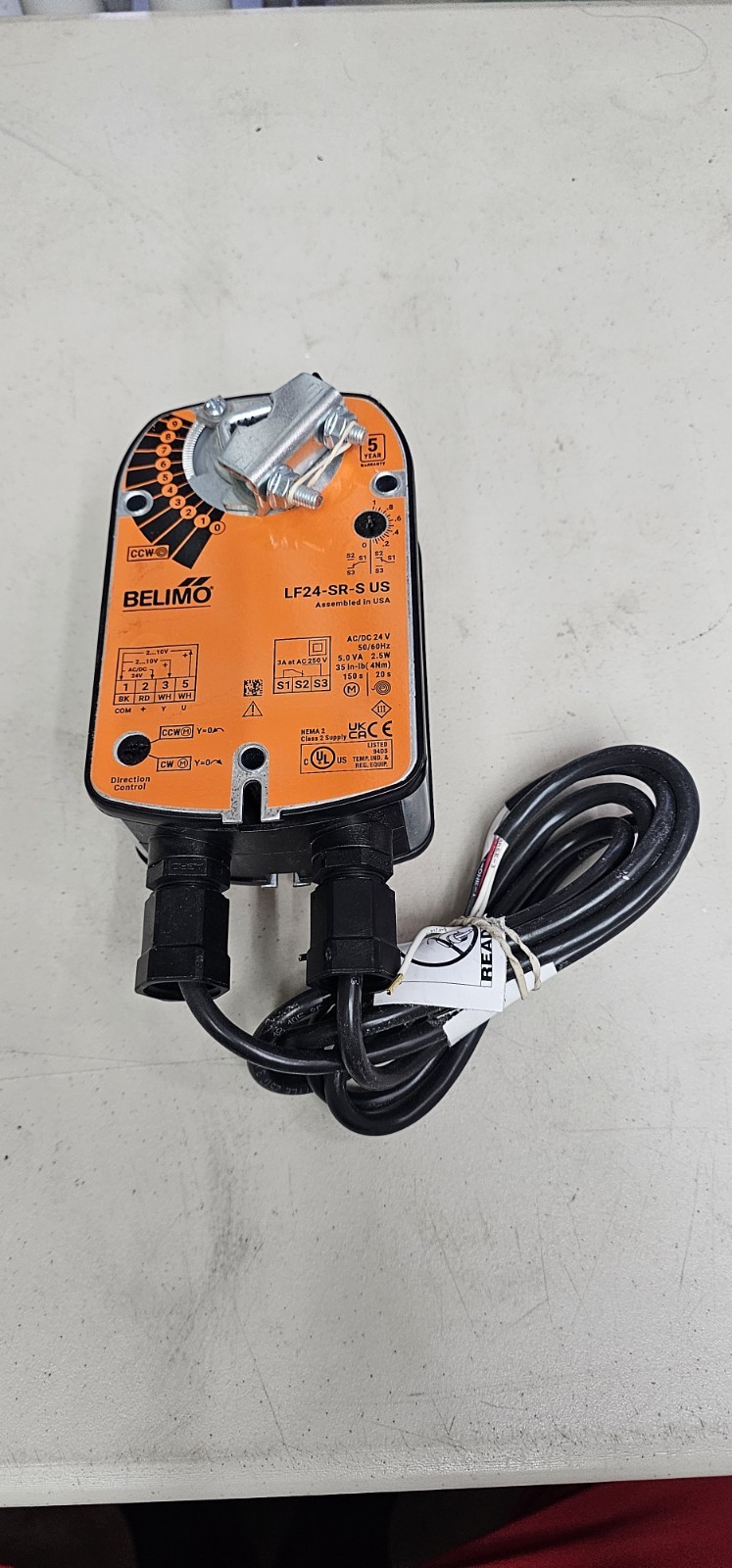 Belimo LF24-SR-S US Spring Return Damper Actuator 24V Direct Mount