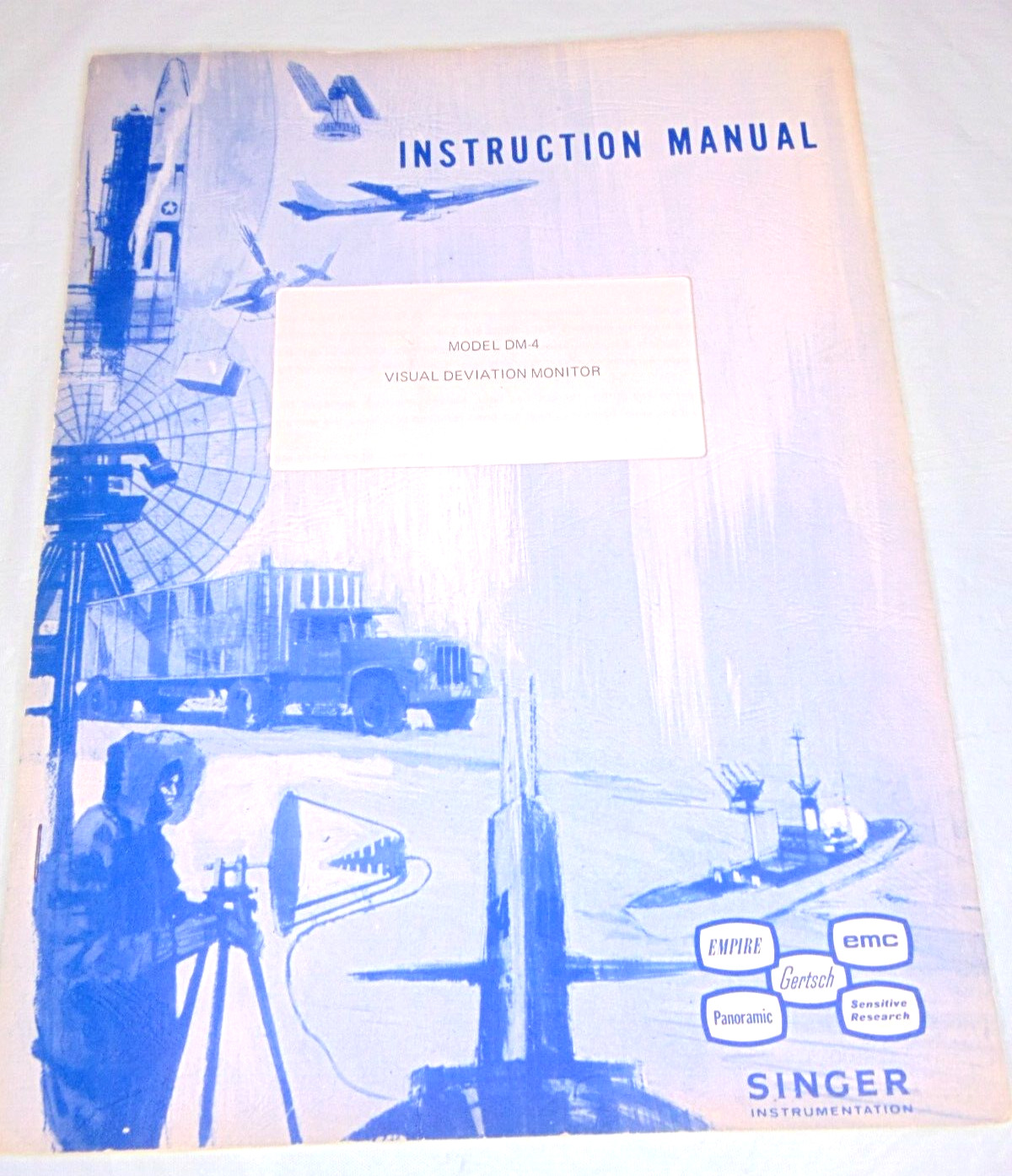 Singer Model DM-4 Visual Deviation Monitor Instruction Manual 16pgs w/Foldout #2