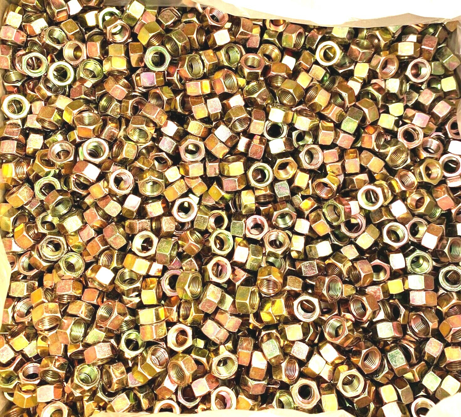 3/8-24 GRADE 8 HEX NUT – YELLOW ZINC PLATED — 3/8″ – 24 UNF- 50 PIECES PER PACK