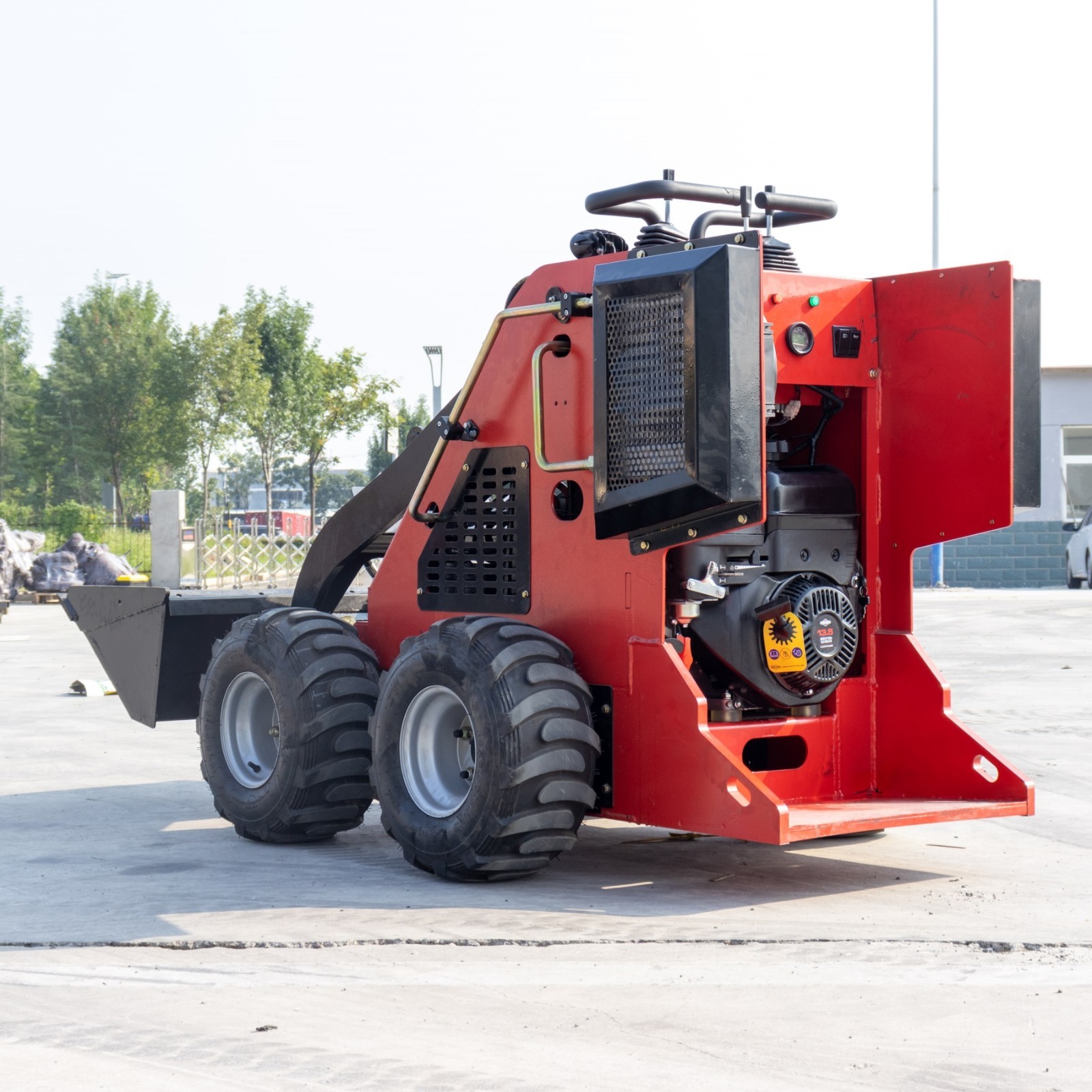320kg Wheel Type Mini Skid Steer Loader 13.5HP pickup Black Friday discount