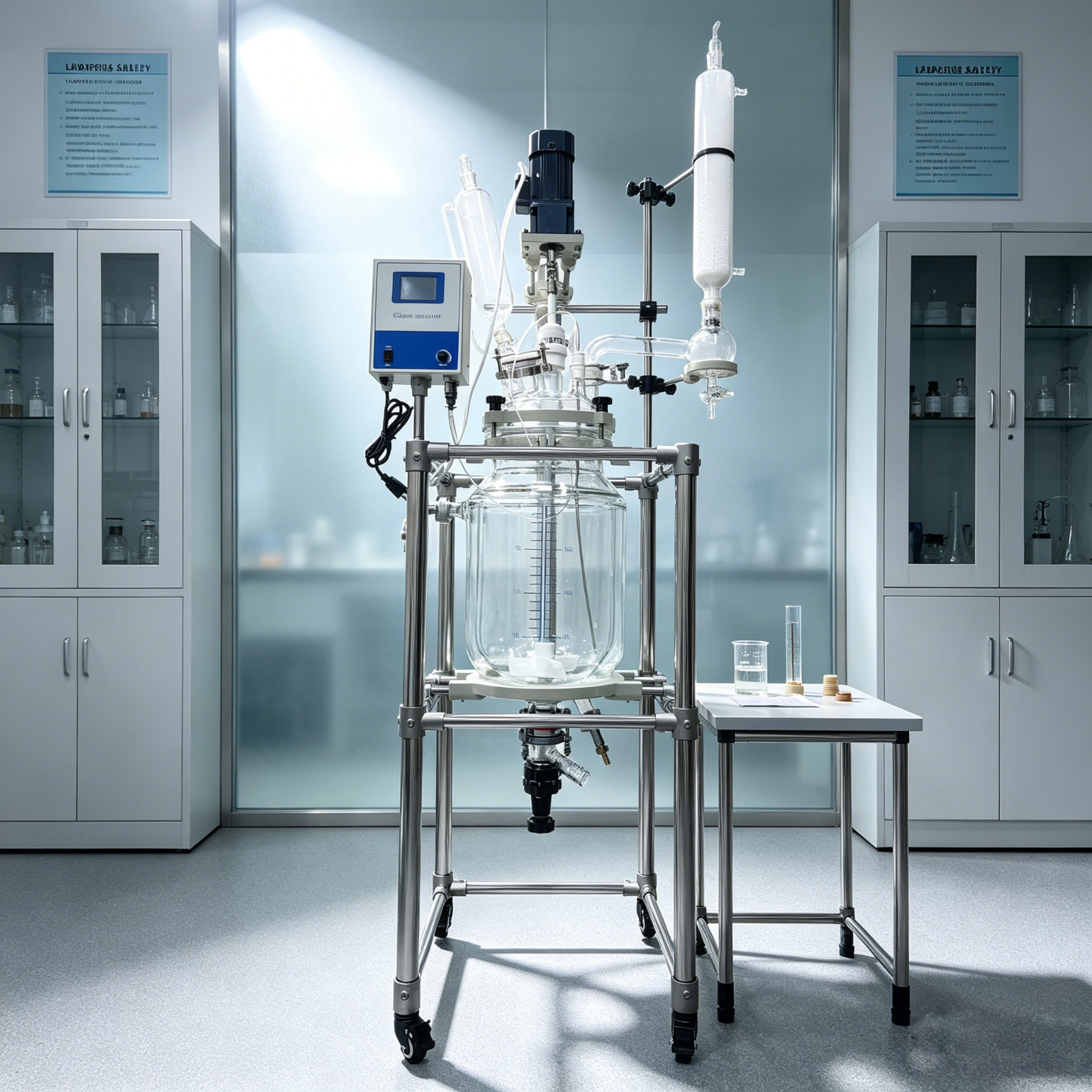 20L Jacketed Glass Reactor Jacketed Reactor 110V Jacketed Pilot Plant Reactors L