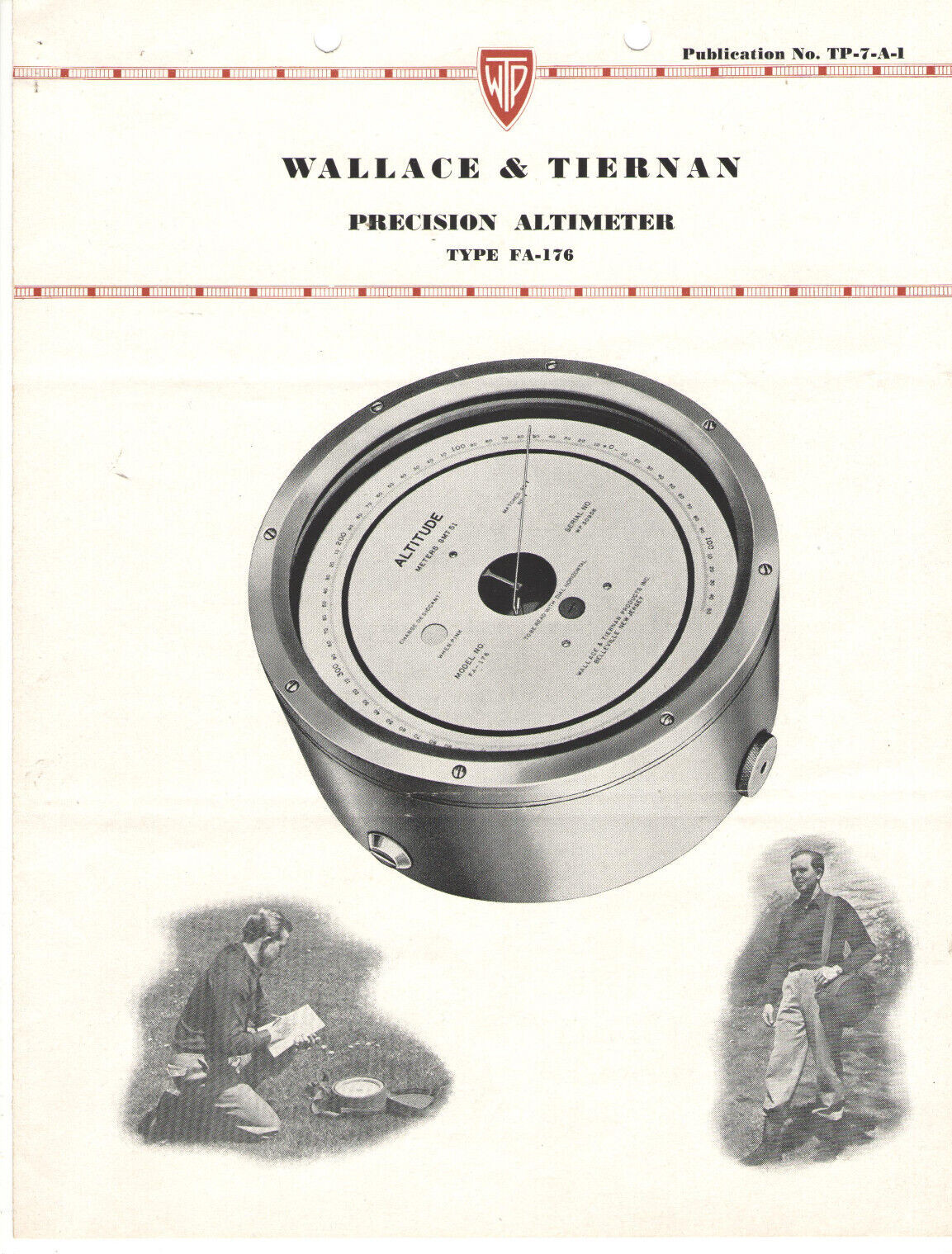 VTG 1953 WALLACE & TIERNAN/TAYLOR ALTIMETER BROCHURES/PRICES! FA-181/185 & MORE!