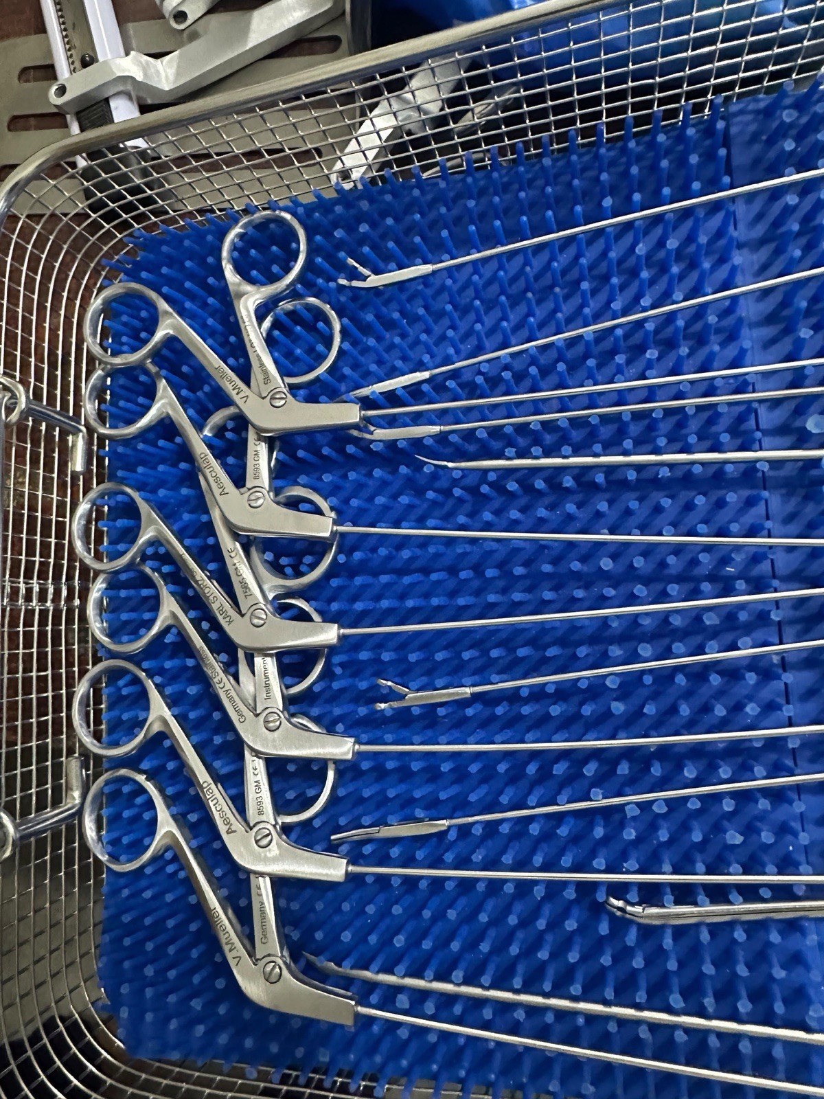 Karl Storz Pilling Laryngeal Instrument Set 14Pc ENT Airway w/Sterilization Tray