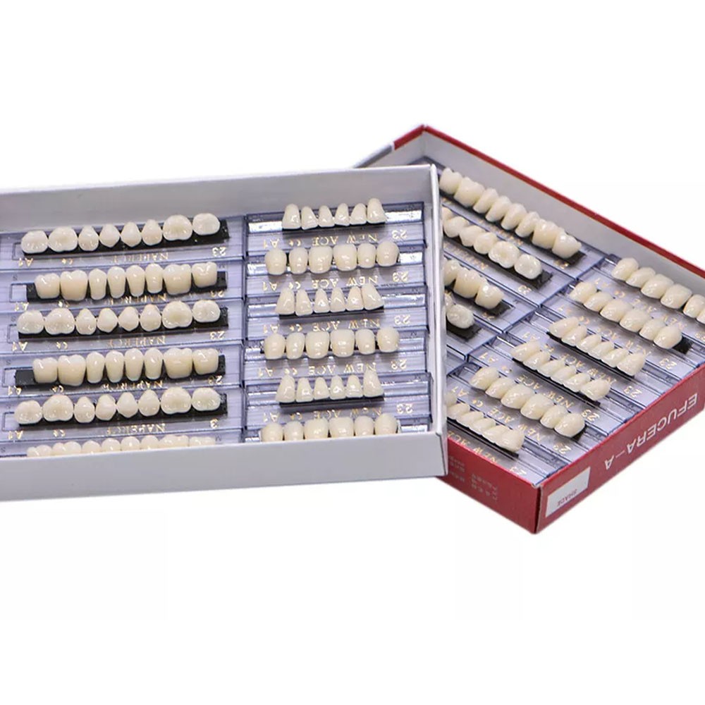 168Pc Dental Acrylic Resin False Teeth 23# Shade A1 Denture Full Upper Lower Set