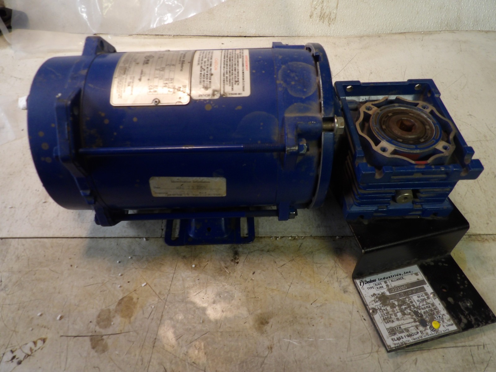 Dedoes Industries Paint Shaker 1/2HP Motor, Reducer Gear