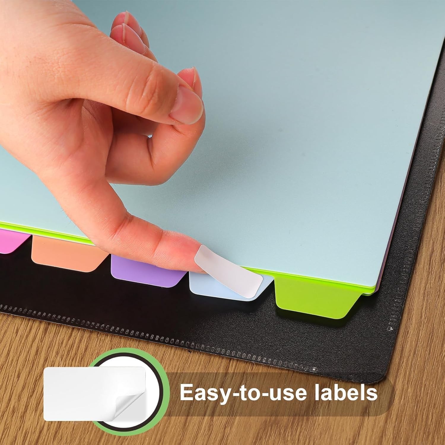 16Pcs/2 Set Binder Dividers with Tabs, 8 Color Tab for 3 Ring Binder Dividers…