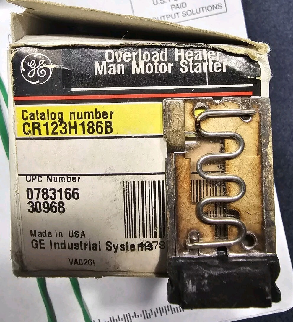 GE CR123H186B 16.0A Overload Heater For Manual Motor Starter