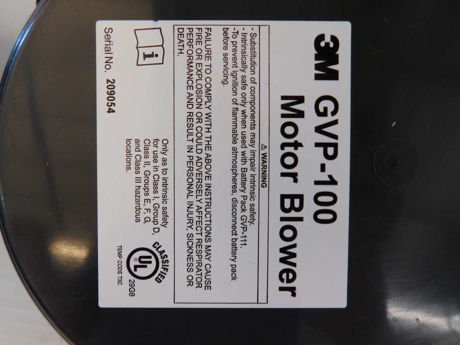 *JM* 3M GVP-100 Motor Blower (YTH20)