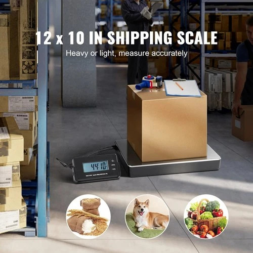 Shipping Scale Digital Postal Scale 440 lbs x 1.7 oz. AC/DC Package LCD
