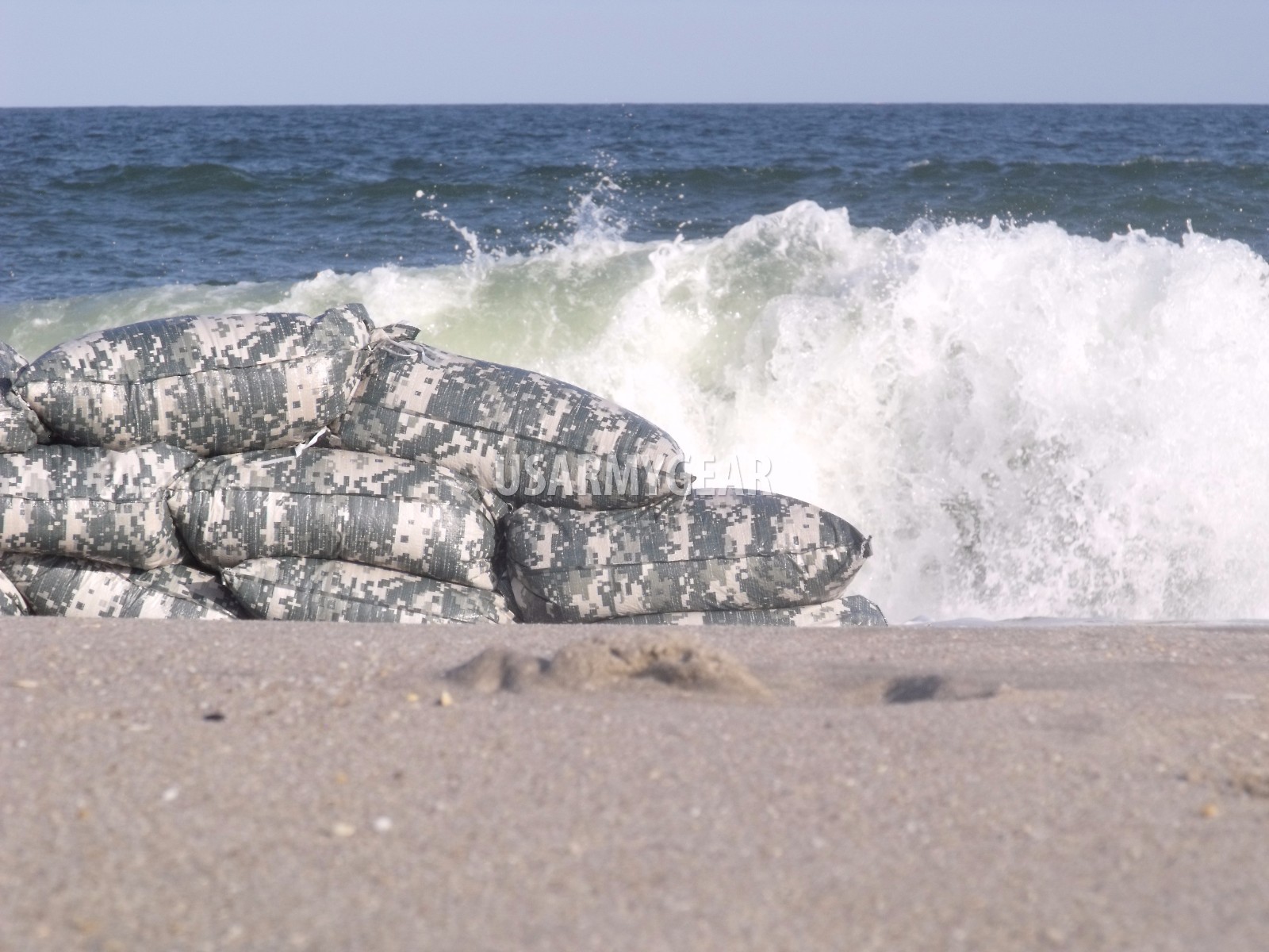 Sandbags Sand Bags Flood Erosion Barrier Hurricane Prep Army Military ACU Camo