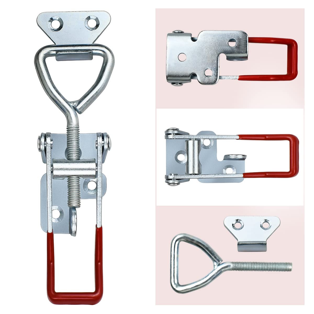 2 PCS Heavy Duty Toggle Clamp Latch 4003 Adjustable Latch Hardware, 1320Lbs Hold