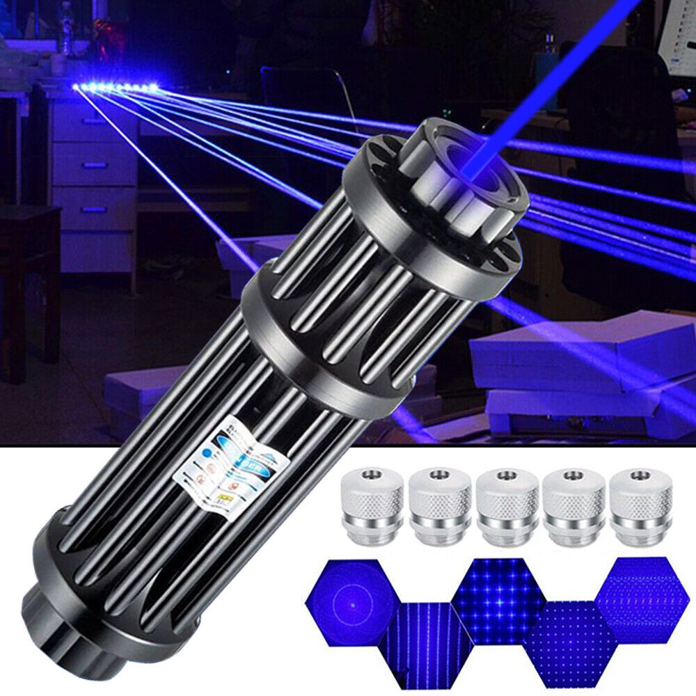 450nm Blue Laser Pointer Pen Visible Beam Light Zoom Focus Lazer New