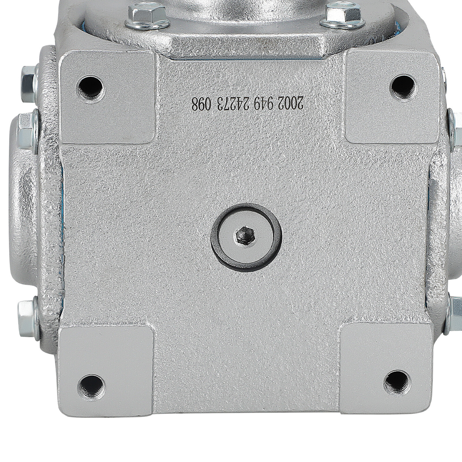 40 HP Right Angle Bevel Gearbox with 2 Keyed Shafts CW/CW 1:1 Clockwise