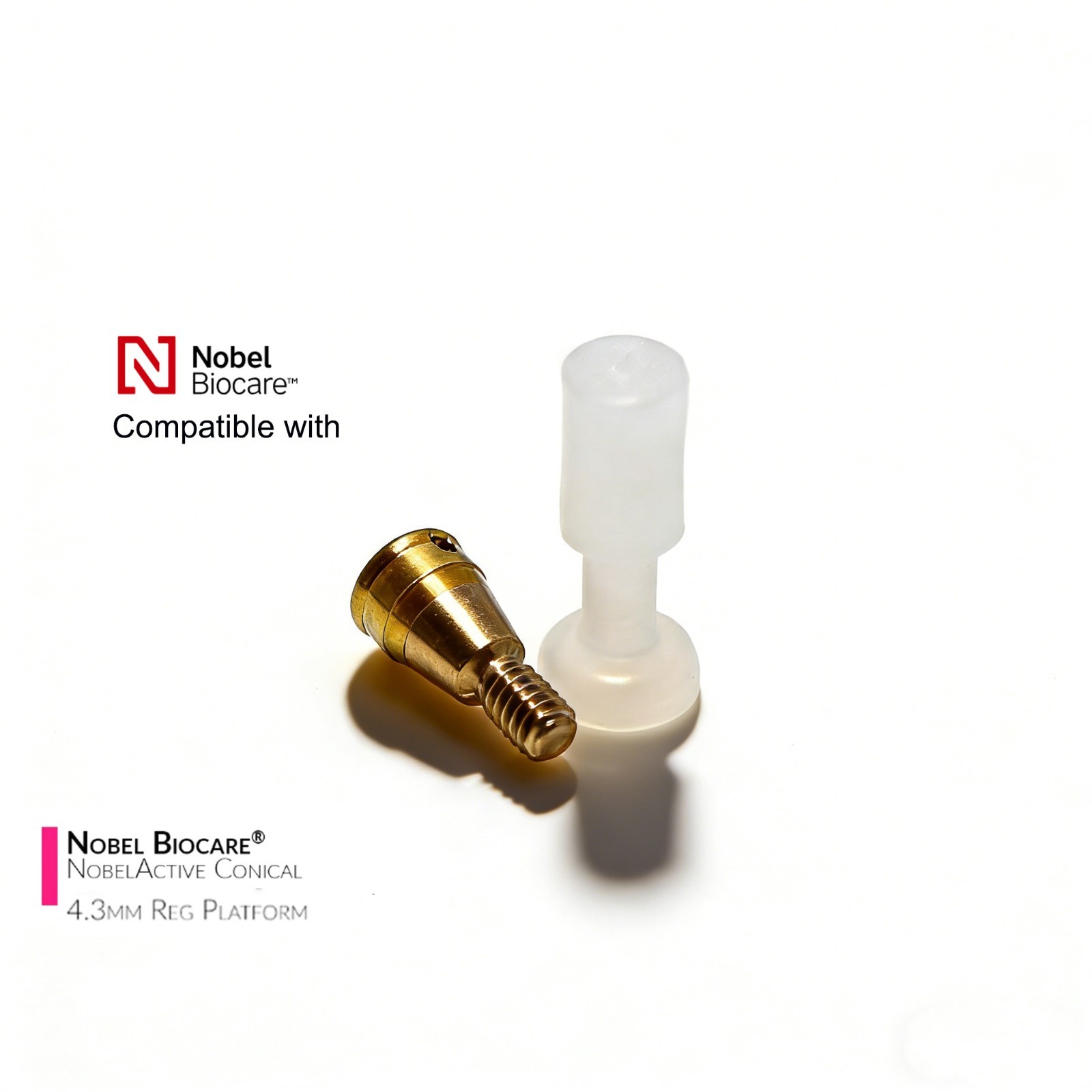 Titanium ZEST Locator abutment Internal Conical Connection for NobelActive NP/RP