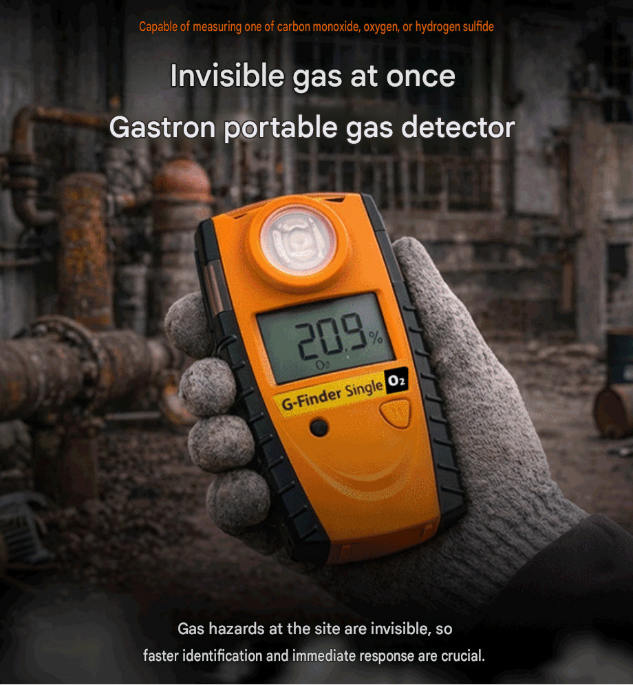 GASTRON Explosion Proof Gas Detector 2 Yr Continuous Monitor O2 CO H2S [Choose1]