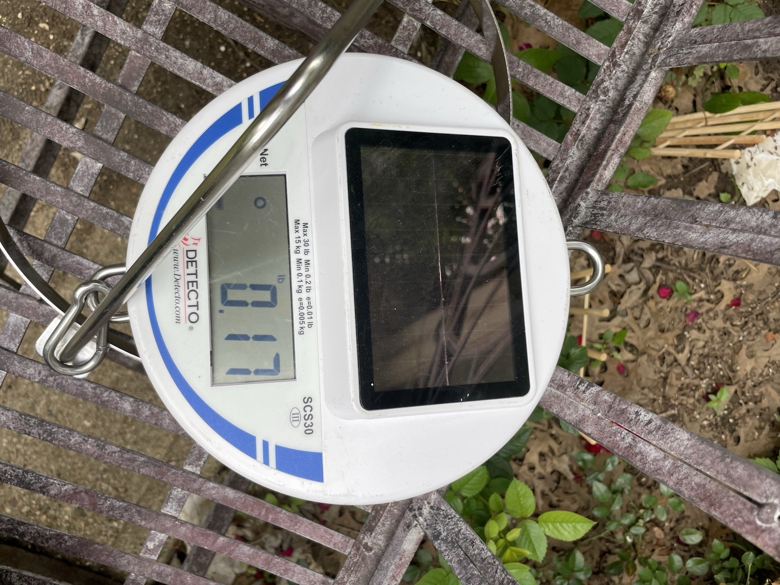 2 Detecto Digital Hanging Scale SCS30 Solar Powered 66lb/30kg Capacity