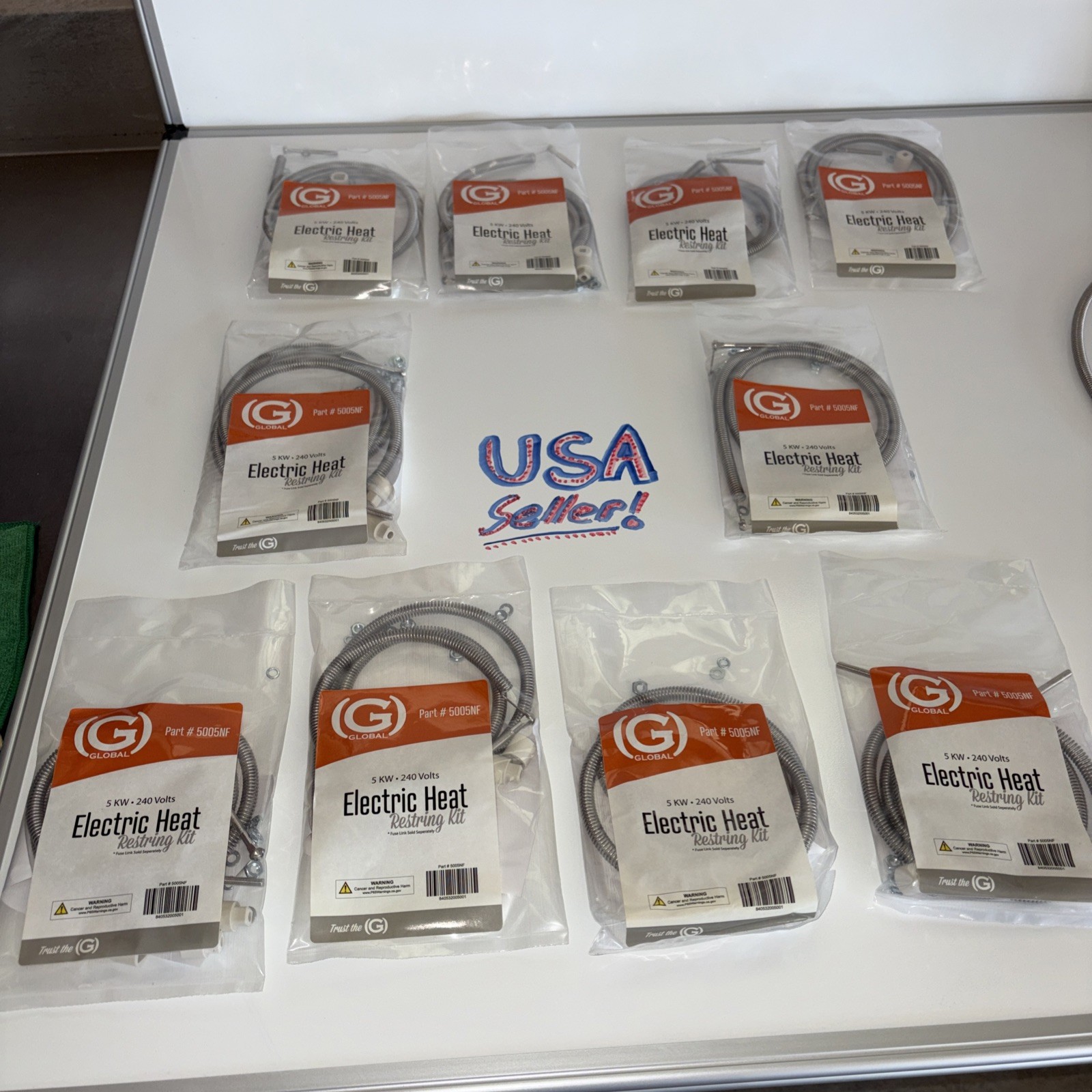 Qty 10Global Non-Fused Electric Heat Restring Kit 5KW • 240 Volts •Free Shipping