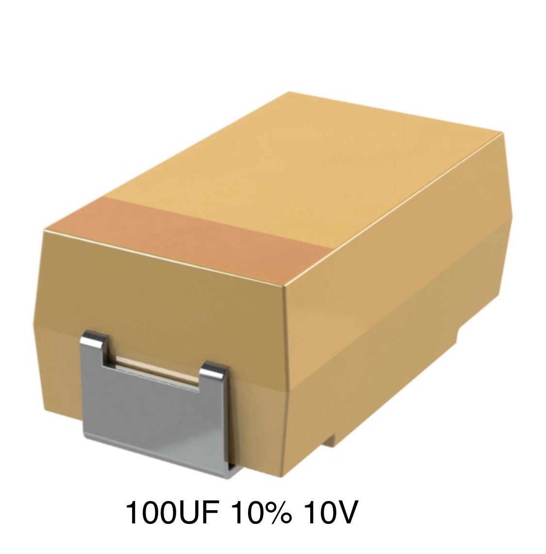 25PCS 100 µF Molded Tantalum Capacitors 10V 100mOhm, TPSD107K010R0100