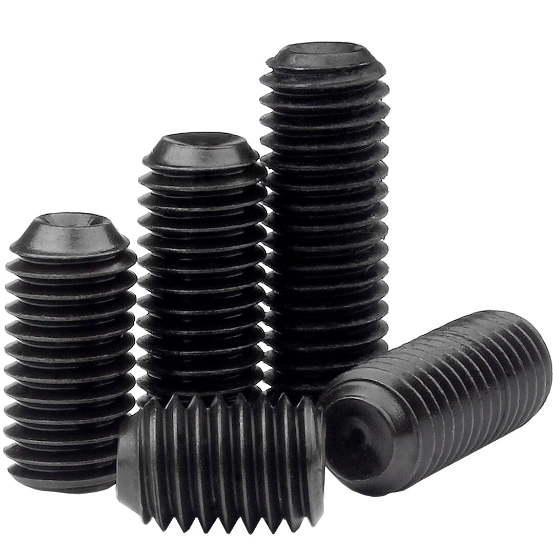 1/4-20 – Socket Set Screws Cup Point – Alloy Steel Black Oxide SAE Coarse Thread