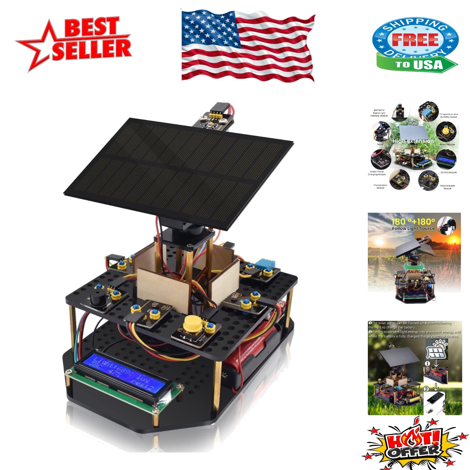 DIY Arduino Solar Tracking Kit for Teens & Adults – Hands-On Learning Experience