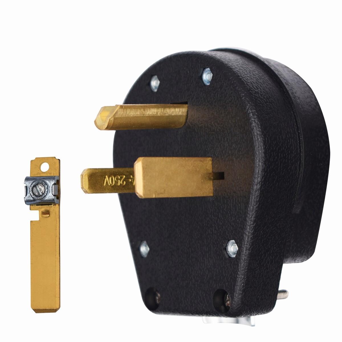 NEMA 6-50P Plug, Straight Blade Heavy Duty Angle Plug, 30 Amp 50 Amp 250V, MICMI