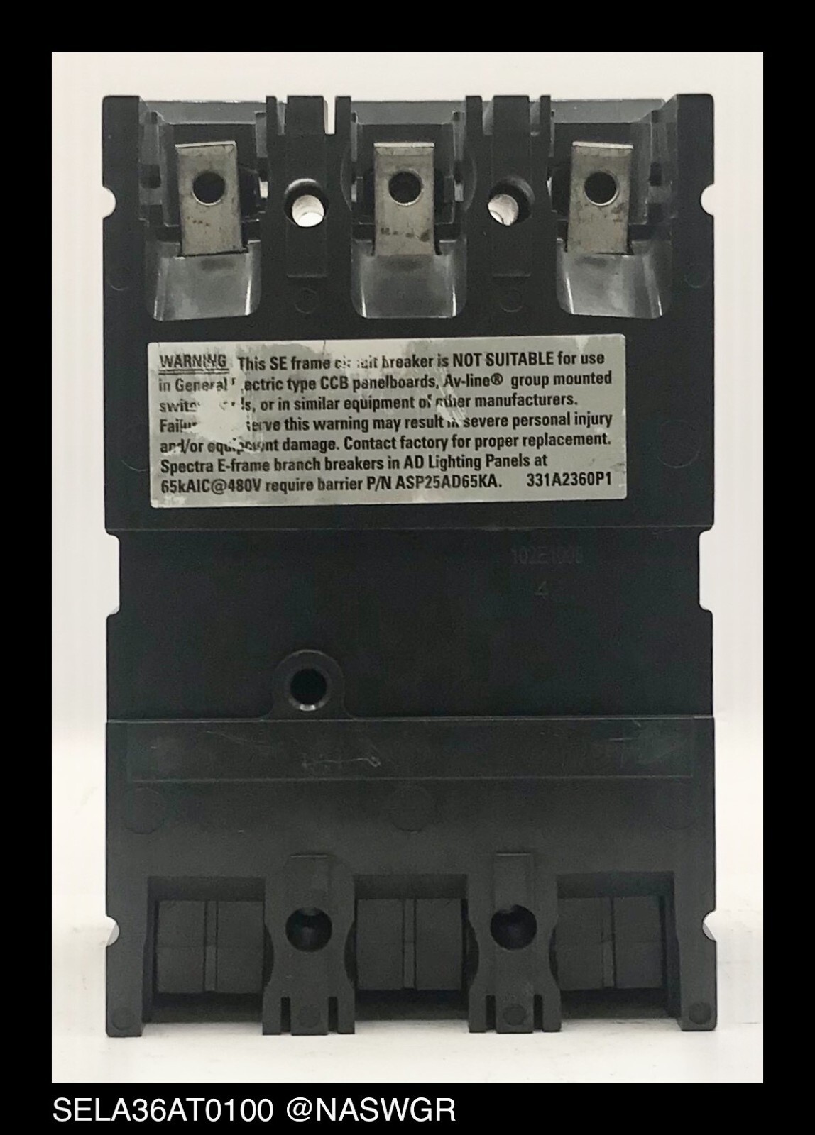 GE Spectra RMS SELA36AT0100 Circuit Breaker ~ 100 Amp – Tested/1Yr Warranty