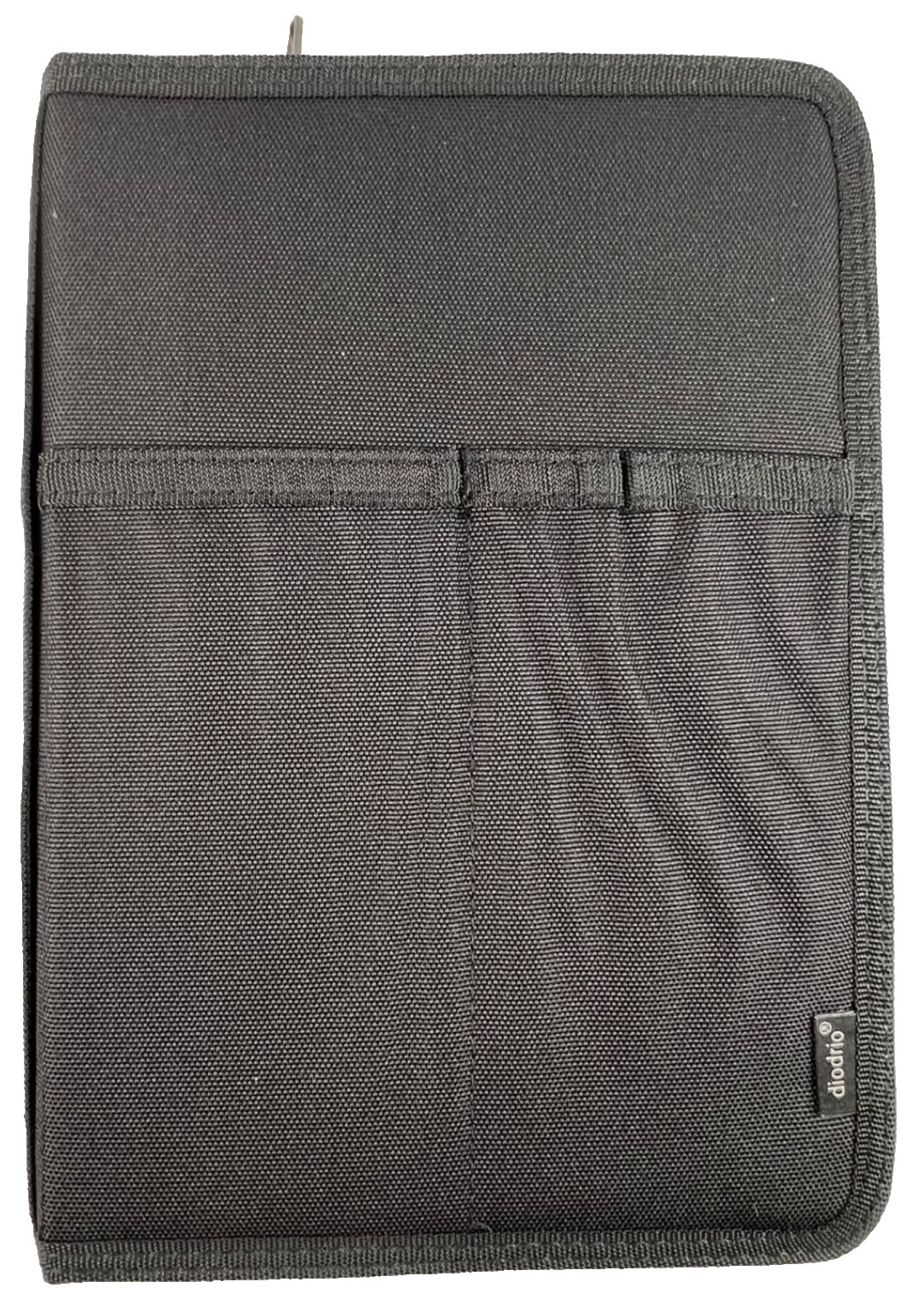 Diodrio Zipper Journal Organizer with A5 Notebook Pen & Card Holder Black