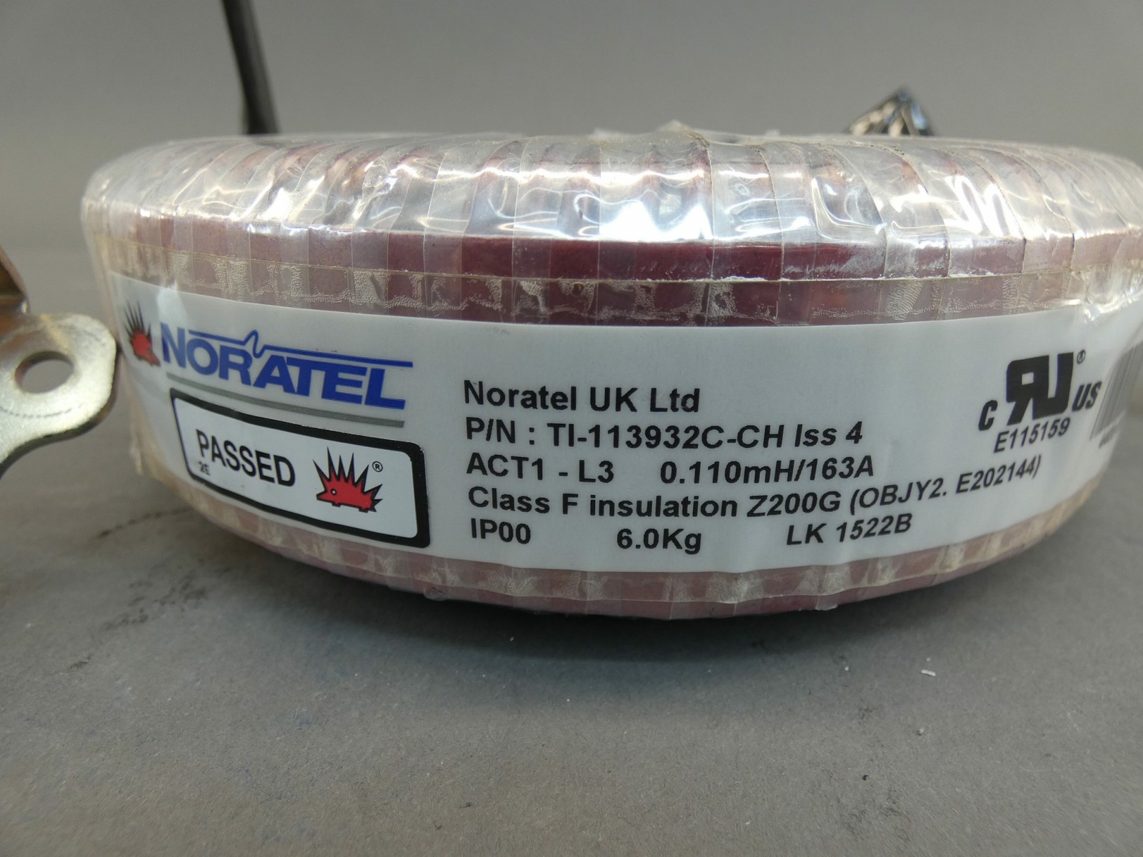 Noratel TI-113932C-CH Iss 4 Ring Transformer ACT1-L3 0.110mH/163A – NEW Surplus!