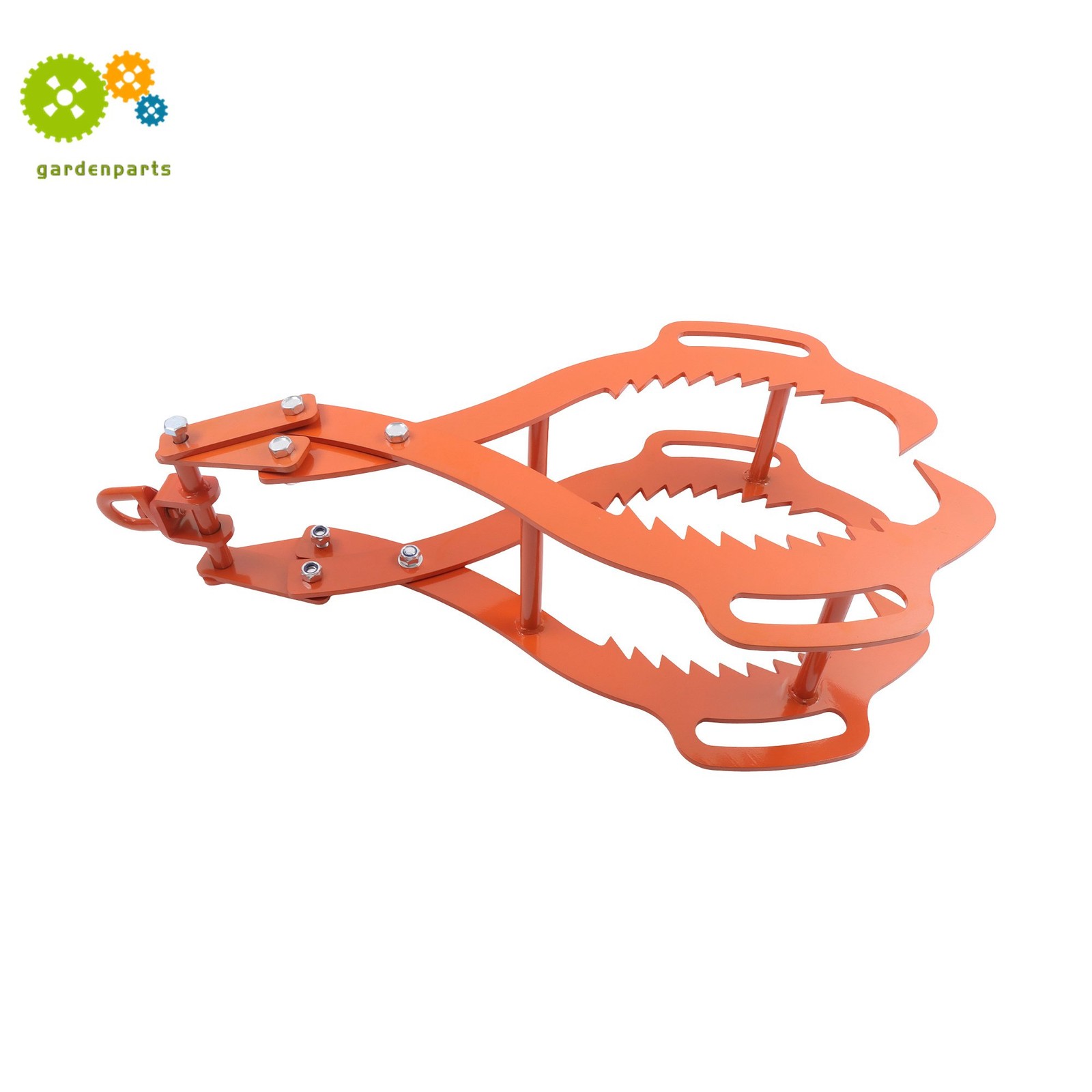 Log Lifting Tongs 36 Inch Heavy Duty Steel 4 Serrated Claw Swivel Dragging Tongs