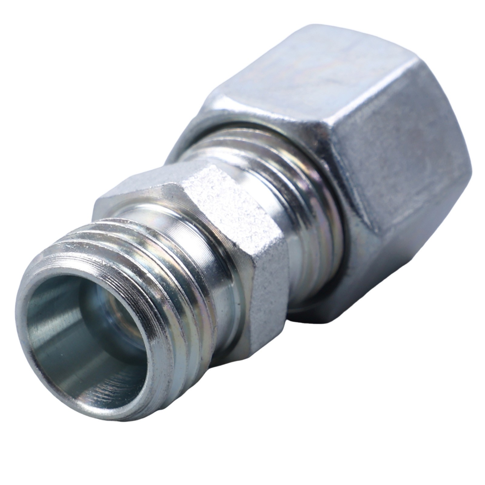 Hydraulic Flow Control Fitting,Mini Excavator,AGT,Inline,M14,SS,Reduce Jerkiness