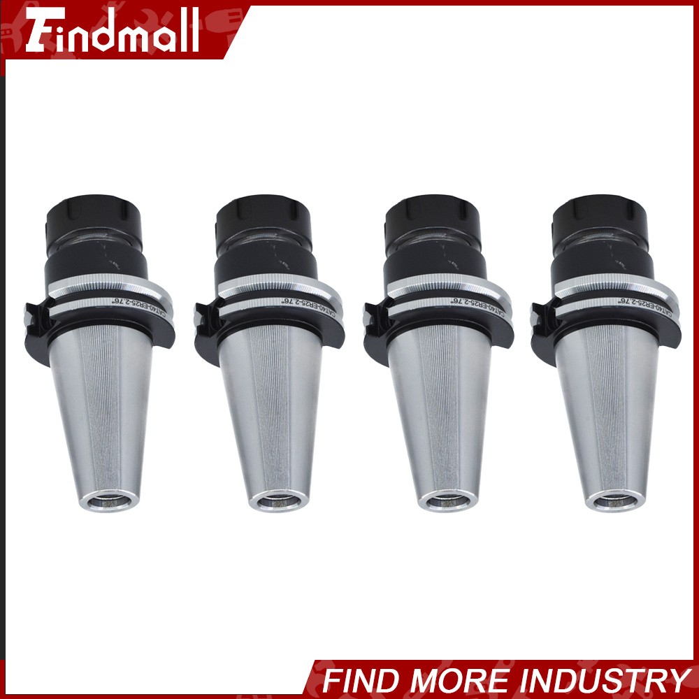 4Pcs CAT40 ER25 Collet Chuck W. 2.76″ Gage Length Chucks Tool Holder Set New