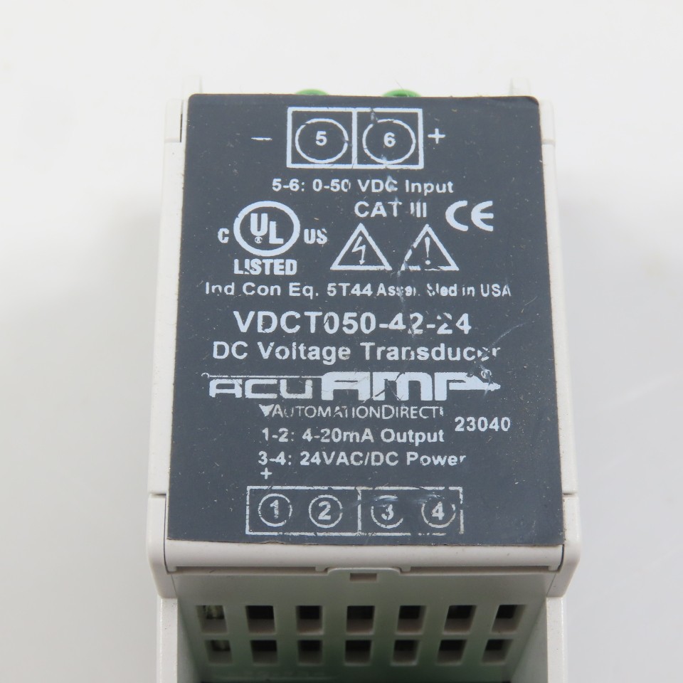 AcuAmp VDCT050-42-24 AcuAMP DC Voltage Transducer 24V AC/DC