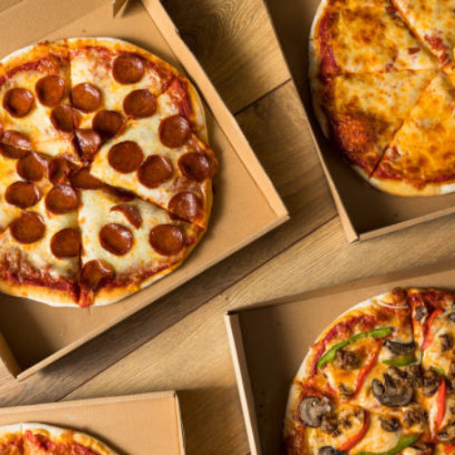 Takeaway Pizza Boxes / Postal Boxes Brown & White Pizza Box Strong High Quality