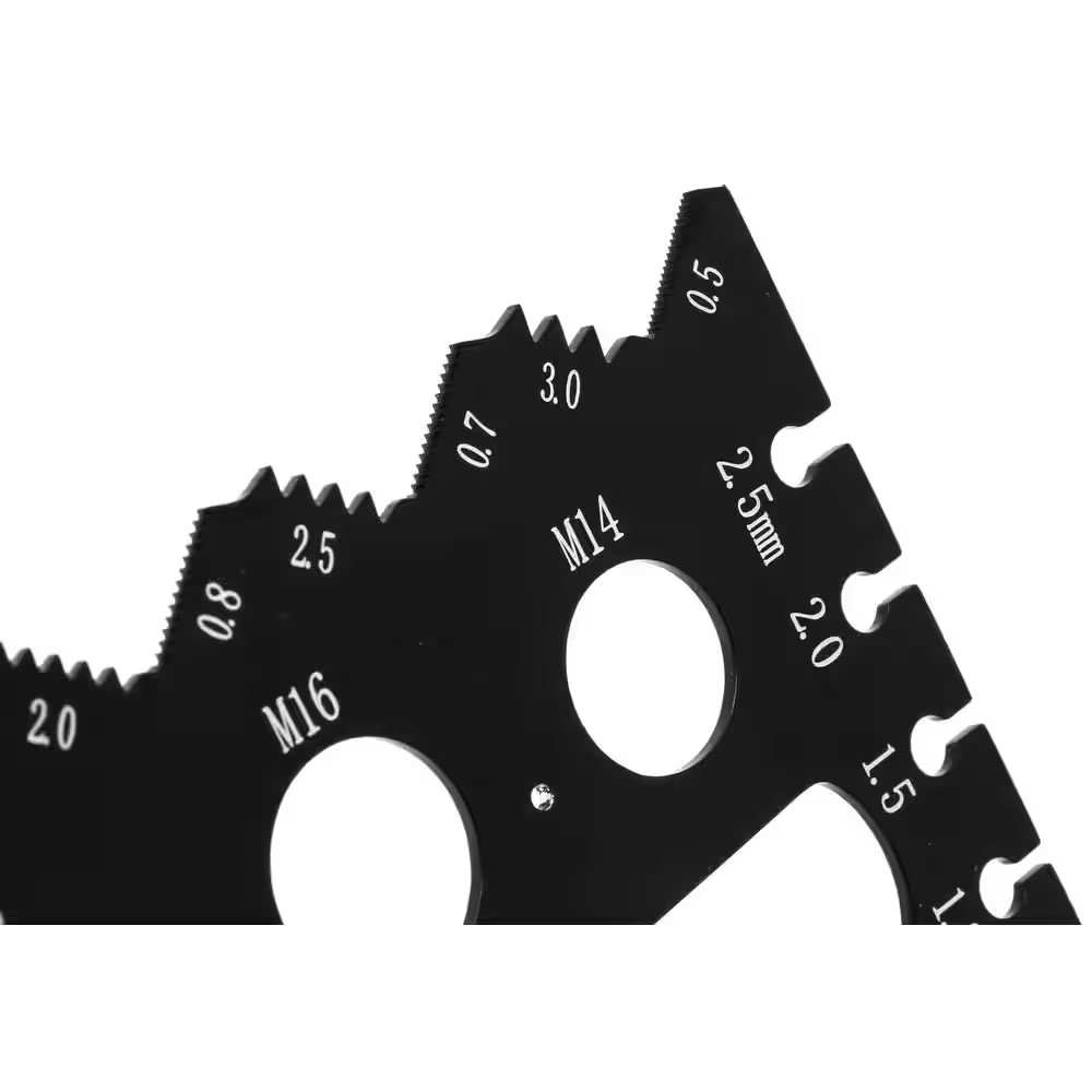 6-11/16 In. Metric and Imperial Metal Thread Pitch Multi-Gauge with Carrying Cas