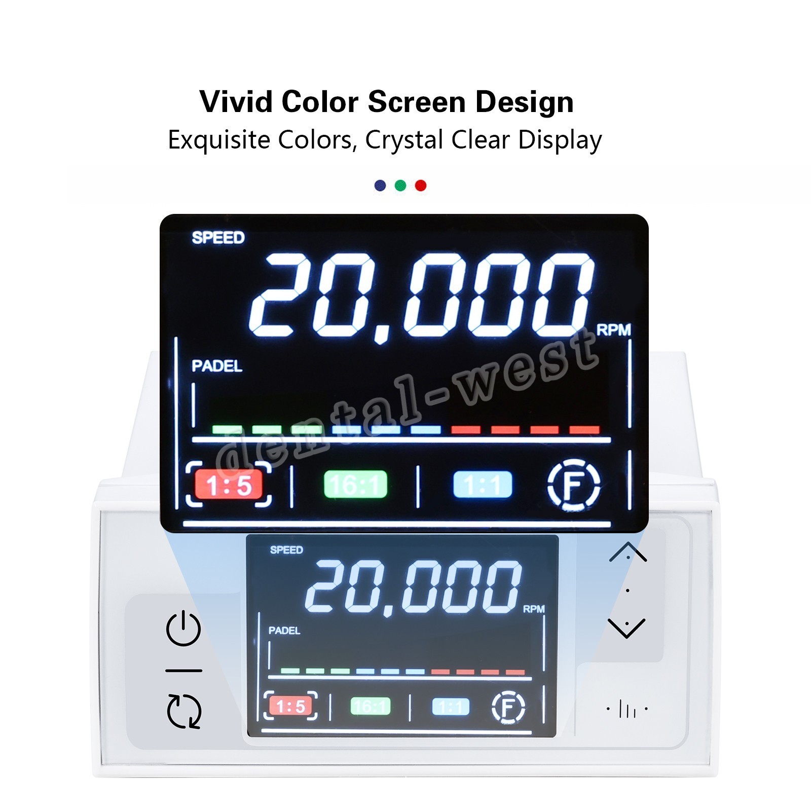 CICADA Dental LED Brushless Electric Mirco Motor LED Screen Touch Button
