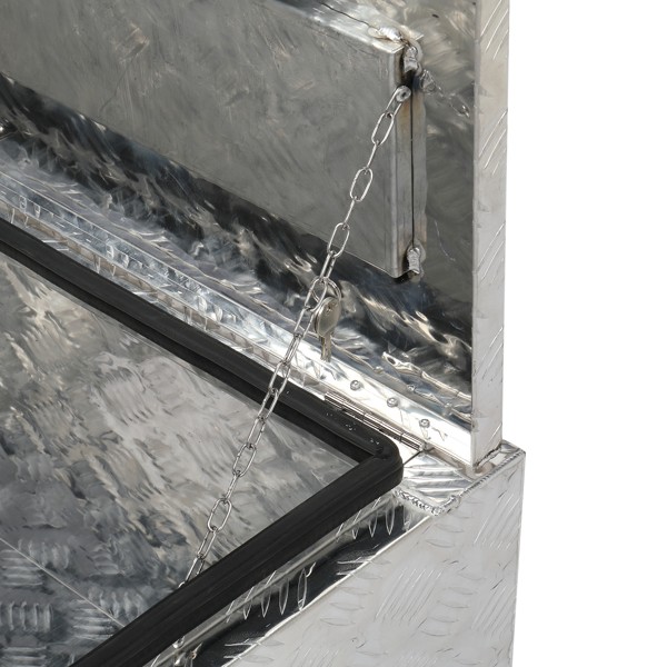 42″ Aluminum Under Body Toolbox 5 Bar Tread Silver