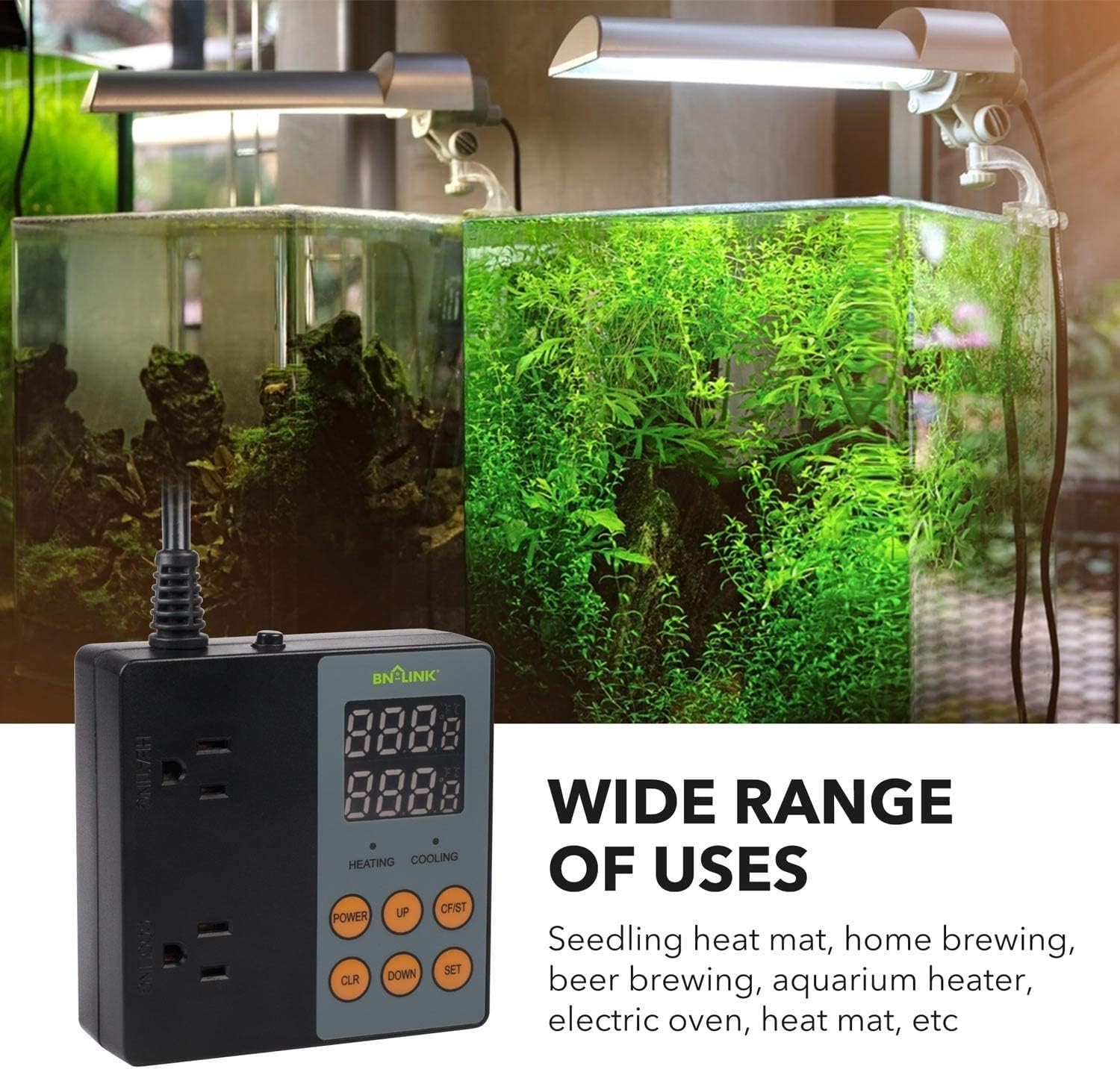 Safe & Reliable Temperature Controller with Dual Functionality – 15A/1875W Max