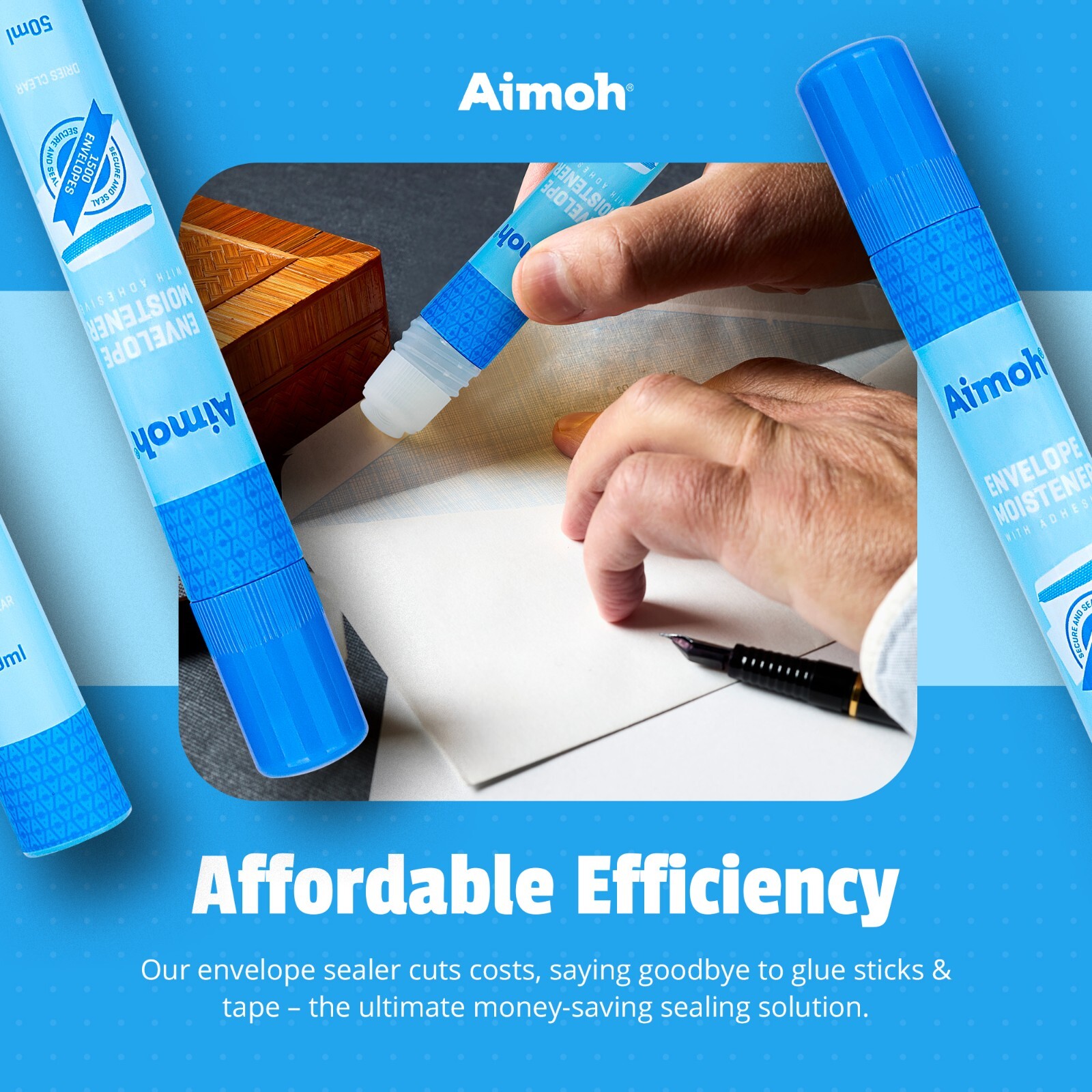 Envelope Moistener – Fast-Drying Envelope Sealer, Stamp and Letter Glue Stick