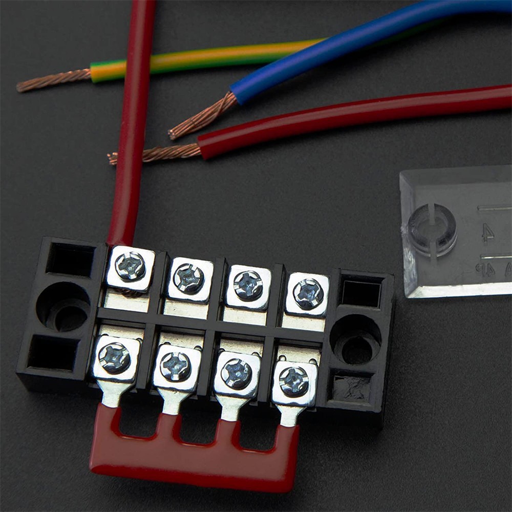 1 5 Set Dual Row 3-12 Positions Screw 600V 15A Barrier Strip Terminal Block