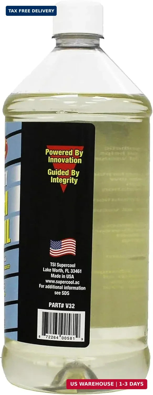 32oz Synthetic Vacuum Pump Oil – Compatible with Most Brands, 68 Viscosity