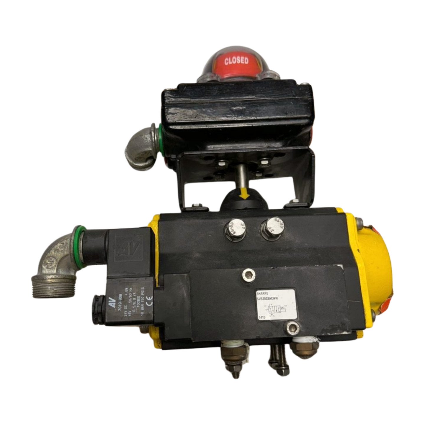 Sharpe SPNII075 Actuator w/SLXS4MH10 WT Limit Switch Indicator & 7019-9DB Coil