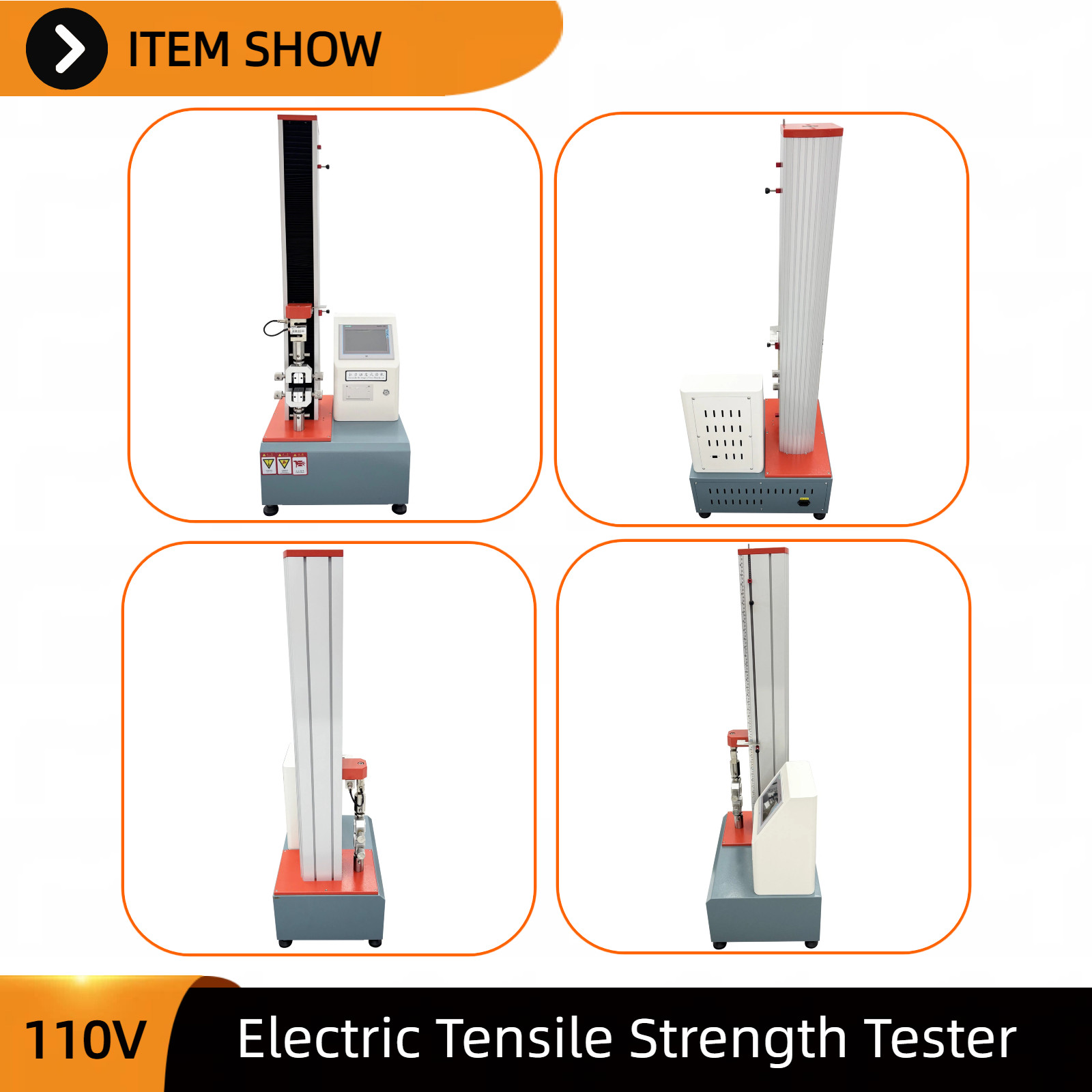 110V Tensile Strength Tester 2000N with Printing Funtion Universal Tester