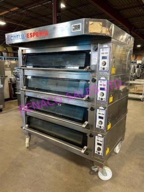 CINELLI ESPERIA CG/E 4 Deck Bakery and Pizza Oven With STEAM