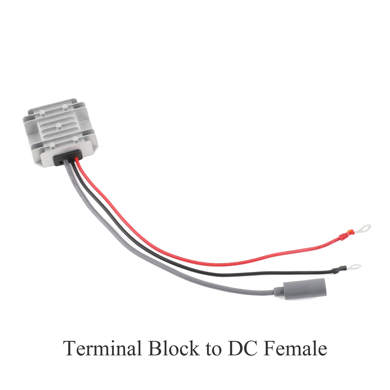 DC 12V 24V to 30V 3.5A DC Power Converter with terminal block to DC female